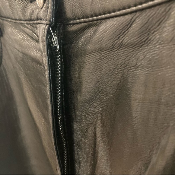 WILFRED Sz 16 Vegan Leather High Rise  Pockets Pants By Aritzia - Picture 5 of 11